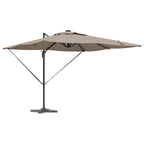 Sonnenschirm Taupe 286 x 284 x 270 cm Aluminium und Polyester