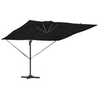 Sonnenschirm Schwarz 286 x 284 x 270 cm Aluminium und Polyester