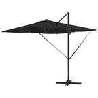 Sonnenschirm Schwarz 286 x 284 x 270 cm Aluminium und Polyester