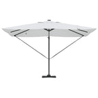 Sonnenschirm Sand 352 x 251 x 265 cm Polyester und Aluminium