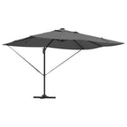 Sonnenschirm mit LED-Lichtleisten Anthrazit 352 x 251 x 265 cm