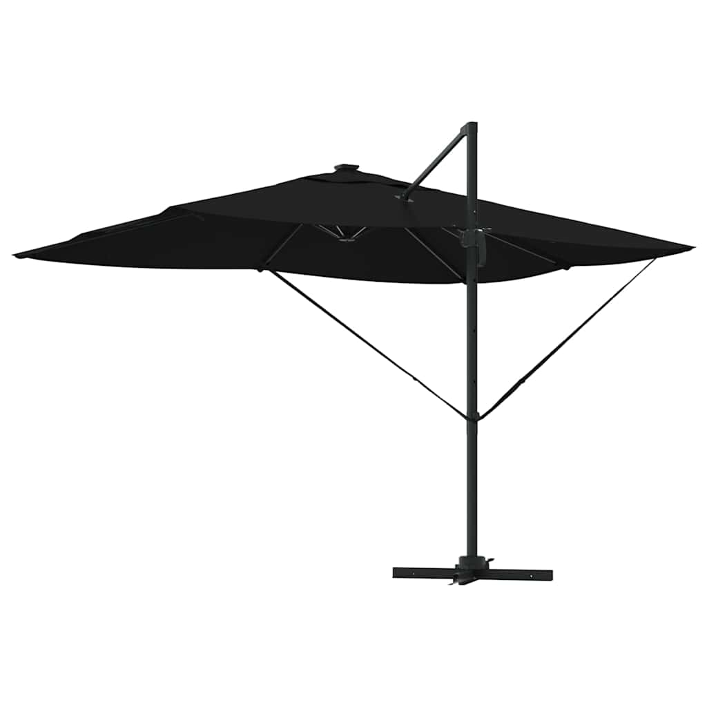 Sonnenschirm Schwarz 352 x 251 x 265 cm Polyester und Aluminium