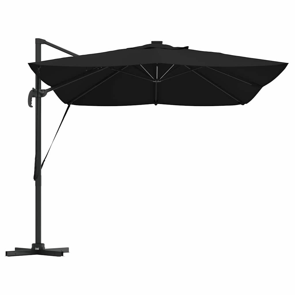 Sonnenschirm Schwarz 352 x 251 x 265 cm Polyester und Aluminium