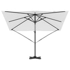 Roma Parasol Beige 286 x 284 x 265 cm Aluminium und Polyester