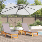 Sonnenschirm Sand 351 x 250 x 260 cm Polyester und Aluminium