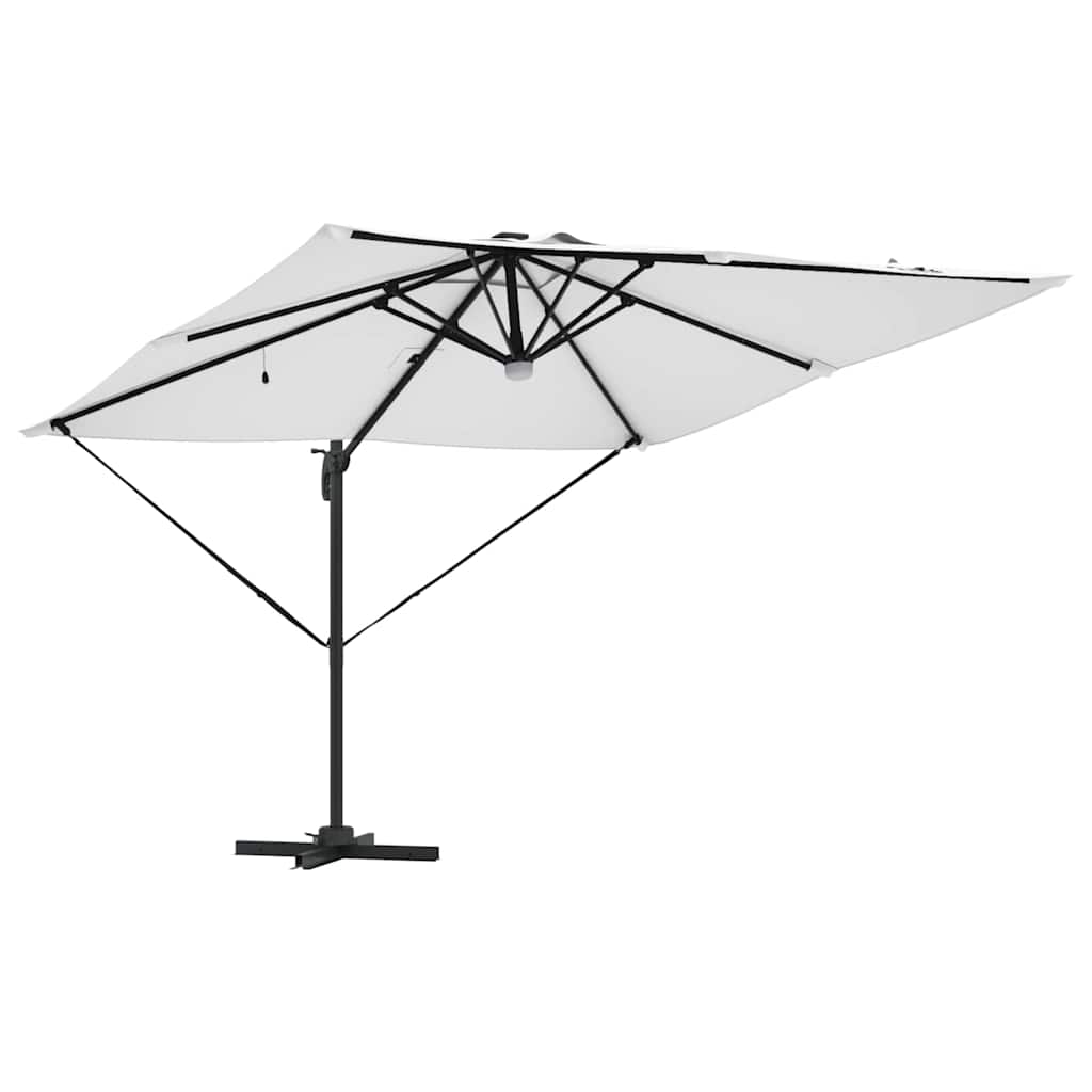 Roma Parasol Beige 286 x 284 x 270 cm Aluminium und Polyester