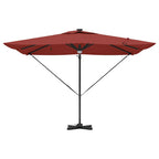 Roma Parasol Rot 286 x 284 x 270 cm Aluminium und Polyester