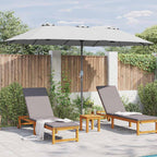 Garten-Sonnenschirm Sand 370 x 197 x 239 cm