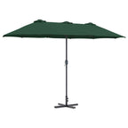 Garten-Sonnenschirm Grün 370 x 197 x 239 cm