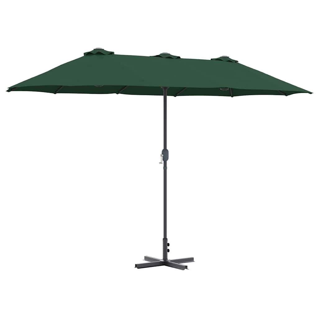 Garten-Sonnenschirm Grün 370 x 197 x 239 cm