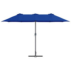 Garten-Sonnenschirm Azurblau 370 x 197 x 239 cm