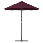 Garten-Sonnenschirm Bordeauxrot 370 x 197 x 239 cm