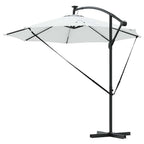 Sonnenschirm Sand 294 x 294 x 248 cm Polyester und Aluminium