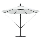 Sonnenschirm Sand 294 x 294 x 248 cm Polyester und Aluminium