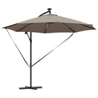 Sonnenschirm Taupe 294 x 294 x 248 cm Polyester und Aluminium