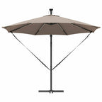 Sonnenschirm Taupe 294 x 294 x 248 cm Polyester und Aluminium