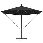 Sonnenschirm 294 x 294 x 248 cm Polyester und Aluminium Schwarz