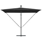 Sonnenschirm Schwarz 294 x 200 x 270 cm Polyester und Aluminium