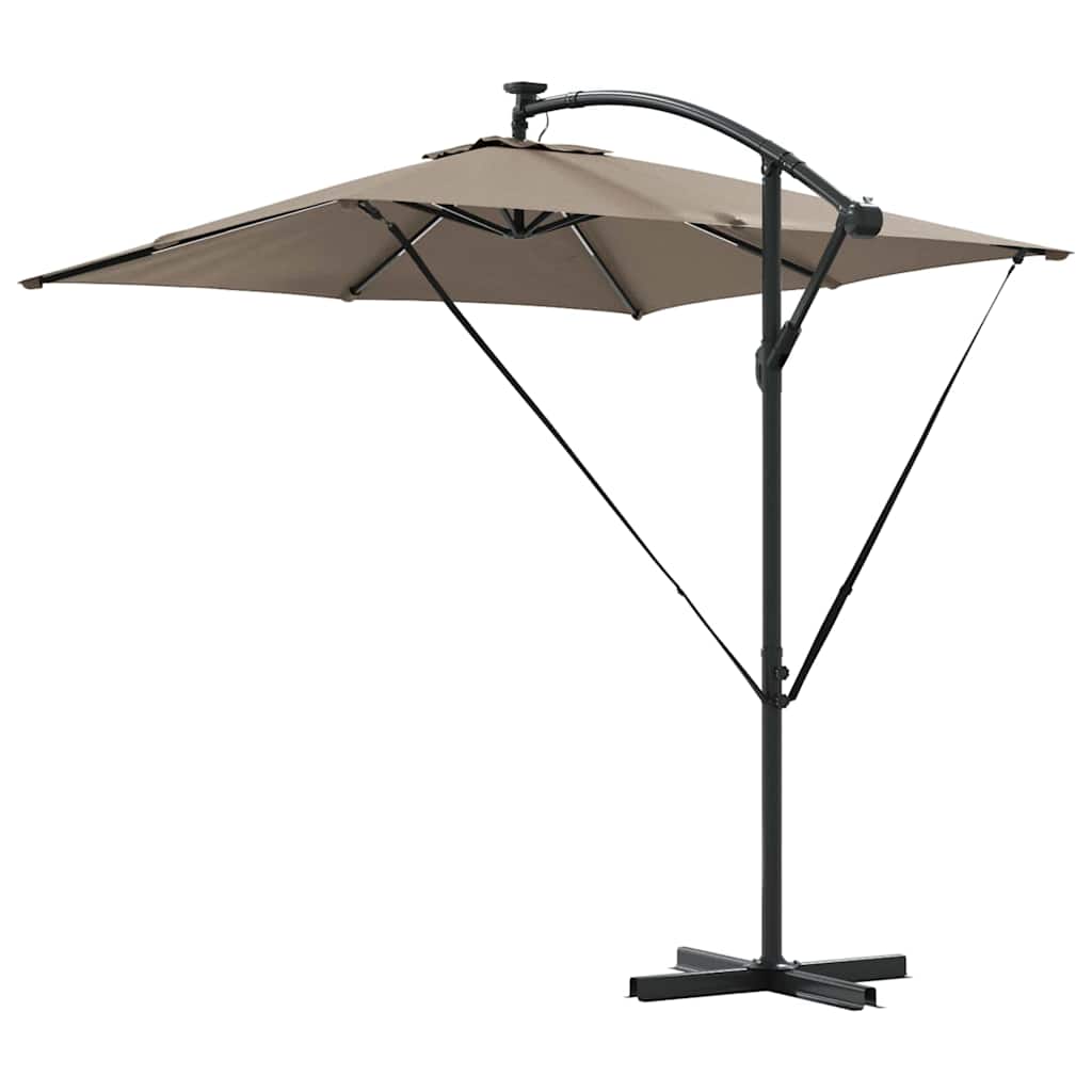 Sonnenschirm Taupe 249 x 249 x 250 cm Polyester und Aluminium