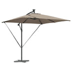 Sonnenschirm Taupe 249 x 249 x 250 cm Polyester und Aluminium