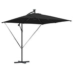 Sonnenschirm Schwarz 249 x 249 x 250 cm Polyester und Aluminium