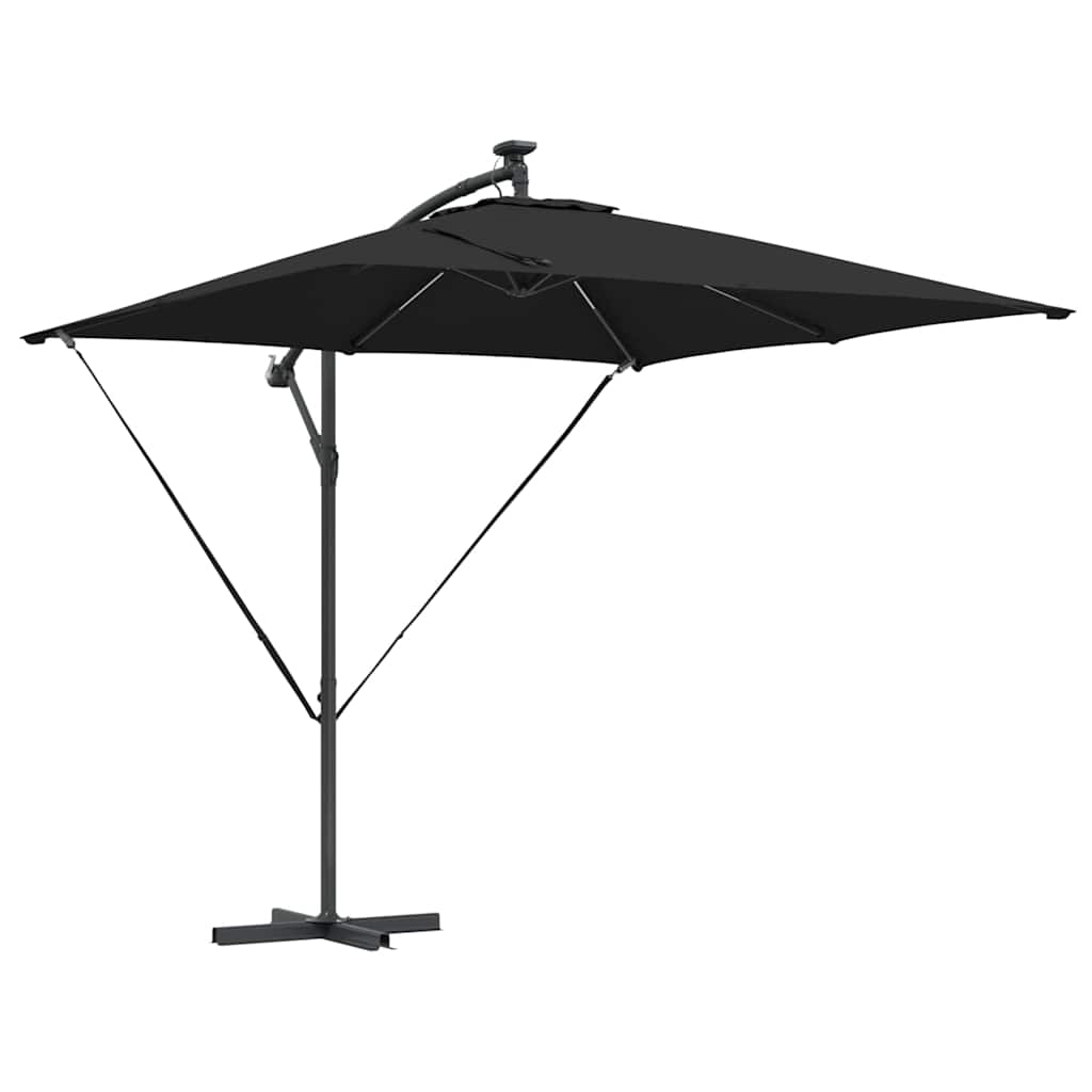 Sonnenschirm Schwarz 249 x 249 x 250 cm Polyester und Aluminium