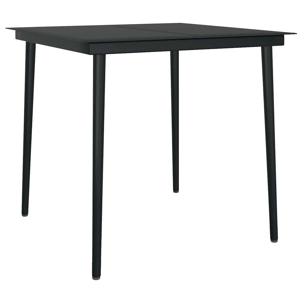 3-tlg. Garten-Essgruppe mit Kissen Grau Poly Rattan Glas
