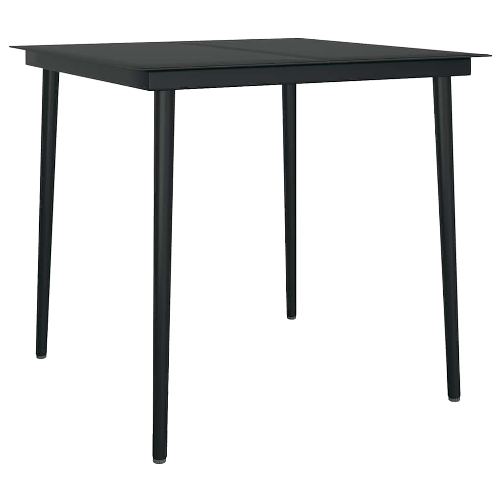 5-tlg. Garten-Essgruppe mit Kissen Grau Poly Rattan Glas
