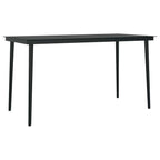 5-tlg. Garten-Essgruppe mit Kissen Grau Poly Rattan Glas
