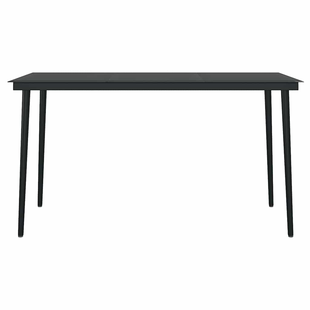 5-tlg. Garten-Essgruppe mit Kissen Braun Poly Rattan Glas
