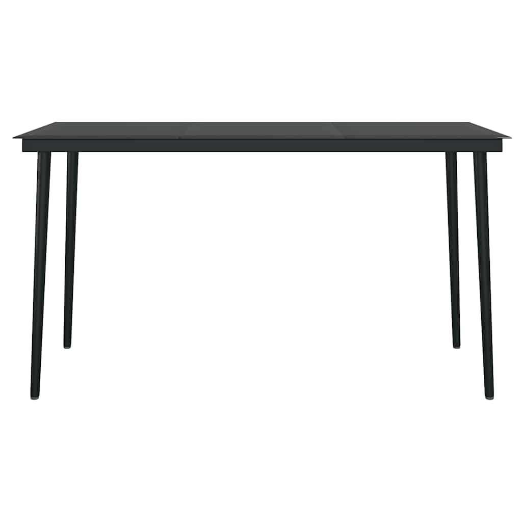 5-tlg. Garten-Essgruppe mit Kissen Braun Poly Rattan Glas