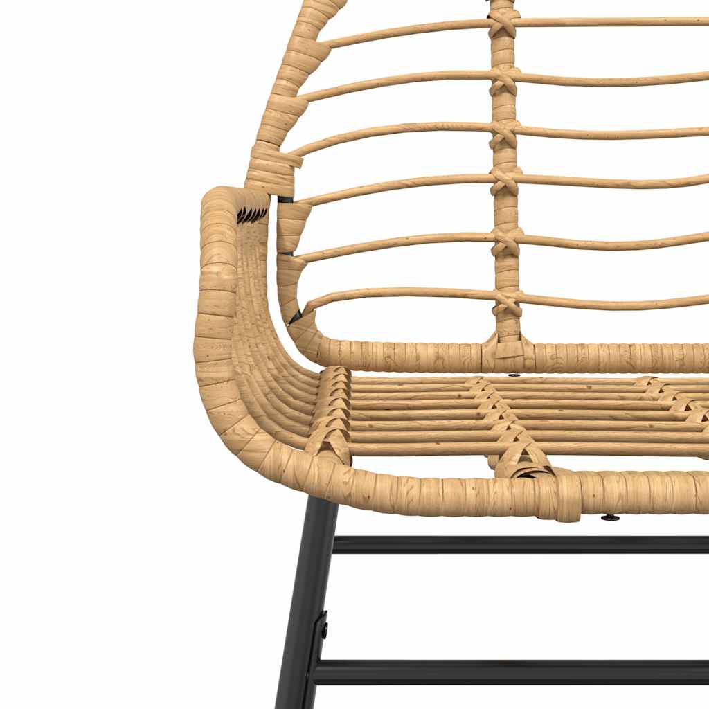 3-teiliges Garten-Esszimmer-Set Braunes Polyrattanglas