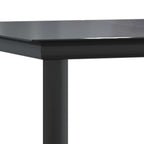 9-tlg. Garten-Essgruppe mit Kissen Schwarz Poly Rattan Glas