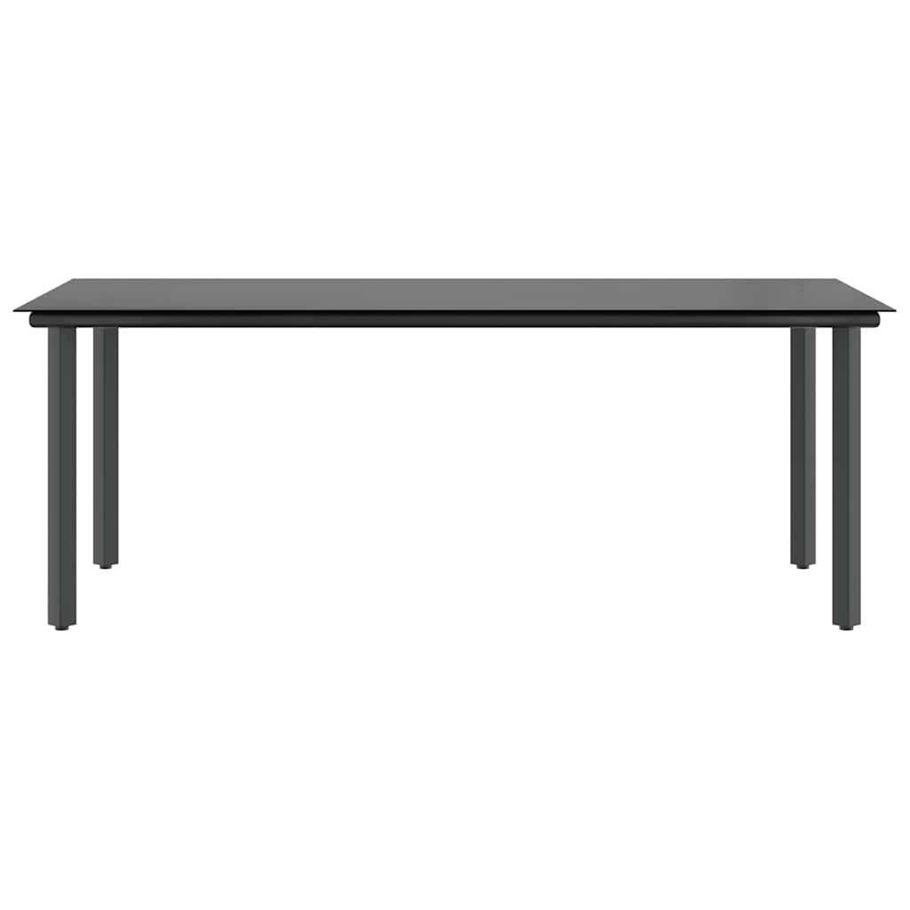 7-tlg. Garten-Essgruppe mit Kissen Braun Poly Rattan Glas
