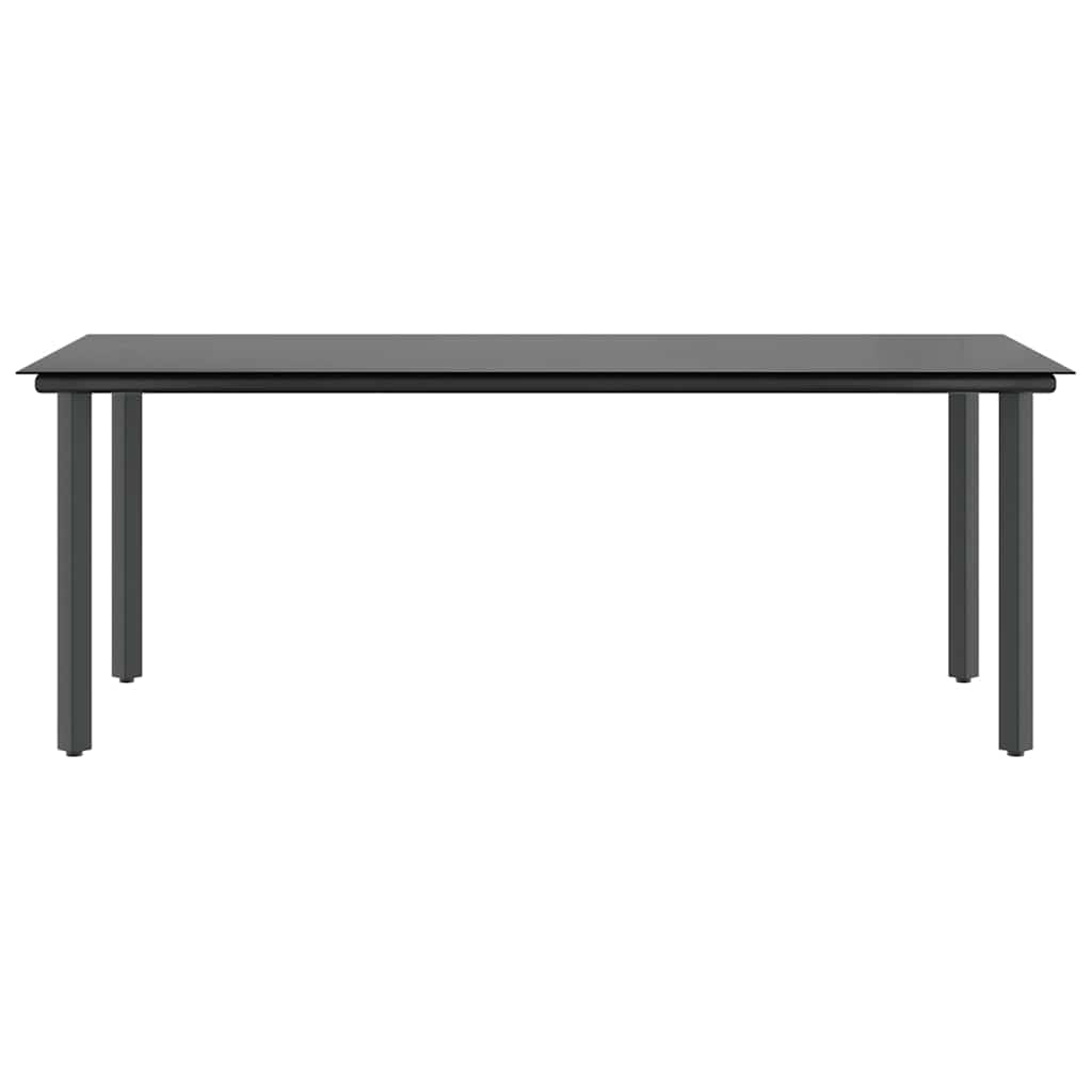 9-tlg. Garten-Essgruppe mit Kissen Braun Poly Rattan Glas