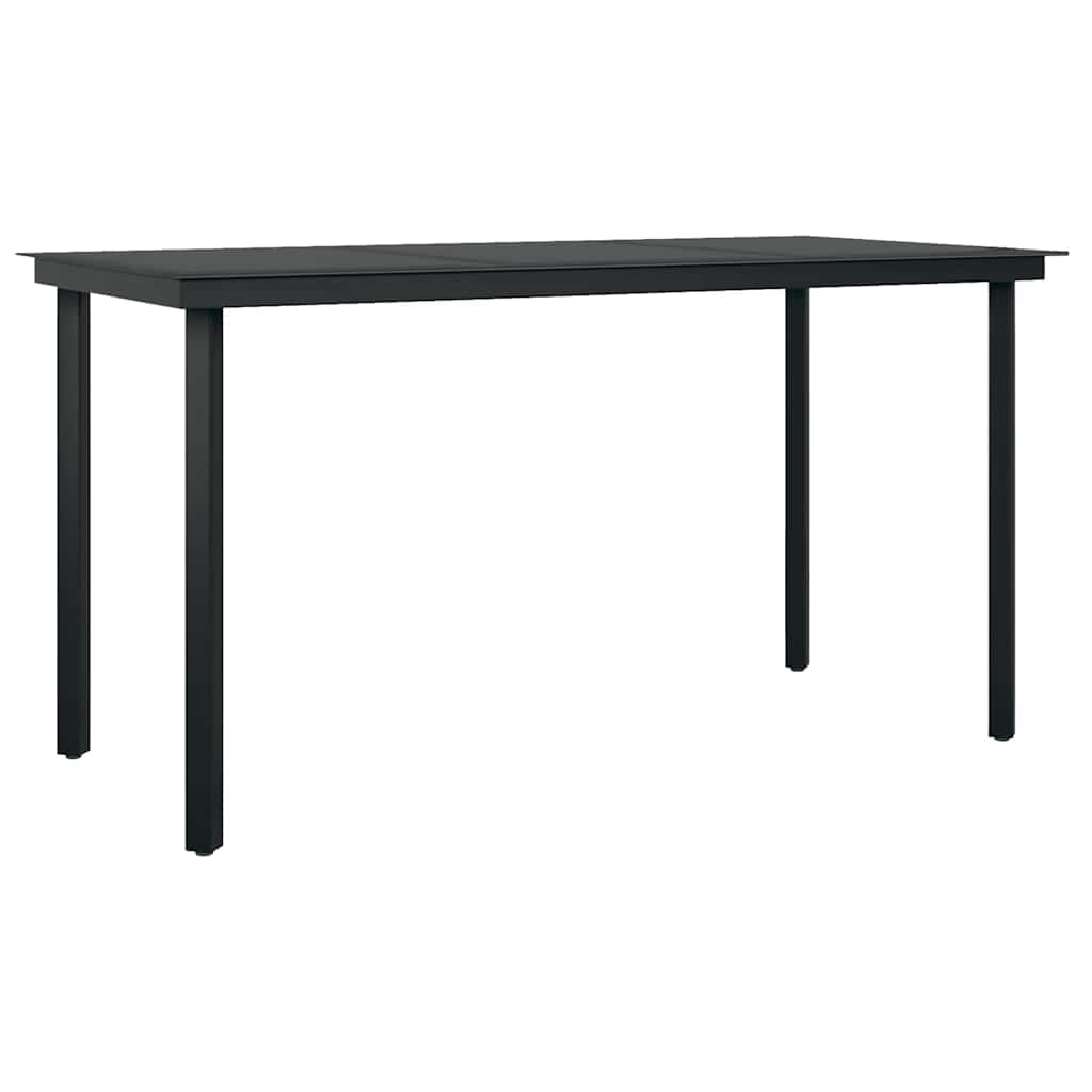 5-tlg. Garten-Essgruppe mit Kissen Grau Poly Rattan Glas
