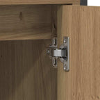 Badezimmermöbel-Set mit Regal mit Tür 2 pcs Braun Holzwerkstoff