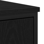 Badezimmermöbel-Set mit Regal 2 pcs Schwarz Holzwerkstoff