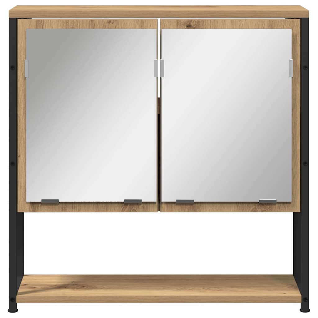 Badezimmermöbel-Set mit Regal mit Tür 3 pcs Braun Holzwerkstoff