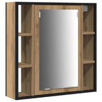 Badezimmermöbel-Set mit Regal 3 pcs Artisan-Eiche Holzwerkstoff