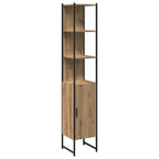 Badezimmermöbel-Set mit Regal 3 pcs Artisan-Eiche Holzwerkstoff
