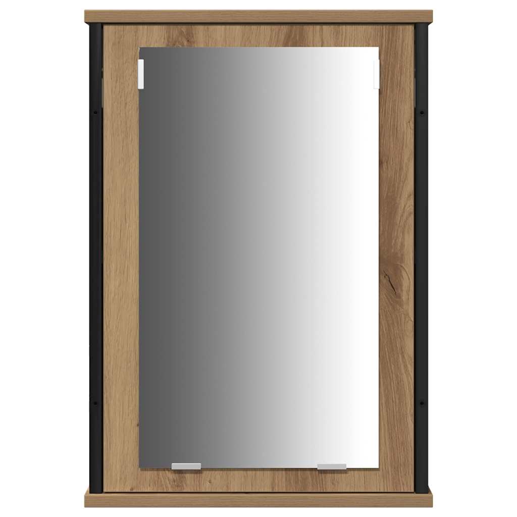 Badezimmermöbel-Set mit Regal 3 pcs Artisan-Eiche Holzwerkstoff