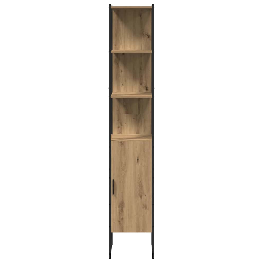 Badezimmermöbel-Set mit Regal mit Tür 3 pcs Braun Holzwerkstoff