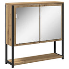 Badezimmermöbel Set mit Regal 4 pcs Artisan-Eiche Holzwerkstoff