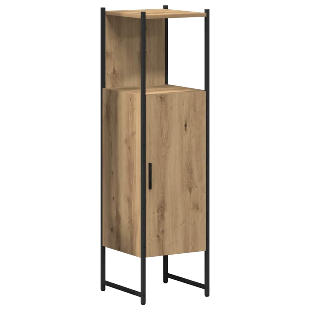 Badezimmermöbel Set mit Regal 4 pcs Artisan-Eiche Holzwerkstoff