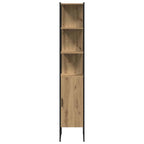 Badezimmermöbel-Set mit Regal 4 pcs Artisan-Eiche Holzwerkstoff