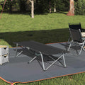 Klapp Schlafbett fürs Camping Schwarz 194 x 62,5 x 42,5 cm