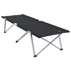 Klapp Schlafbett fürs Camping Schwarz 194 x 62,5 x 42,5 cm