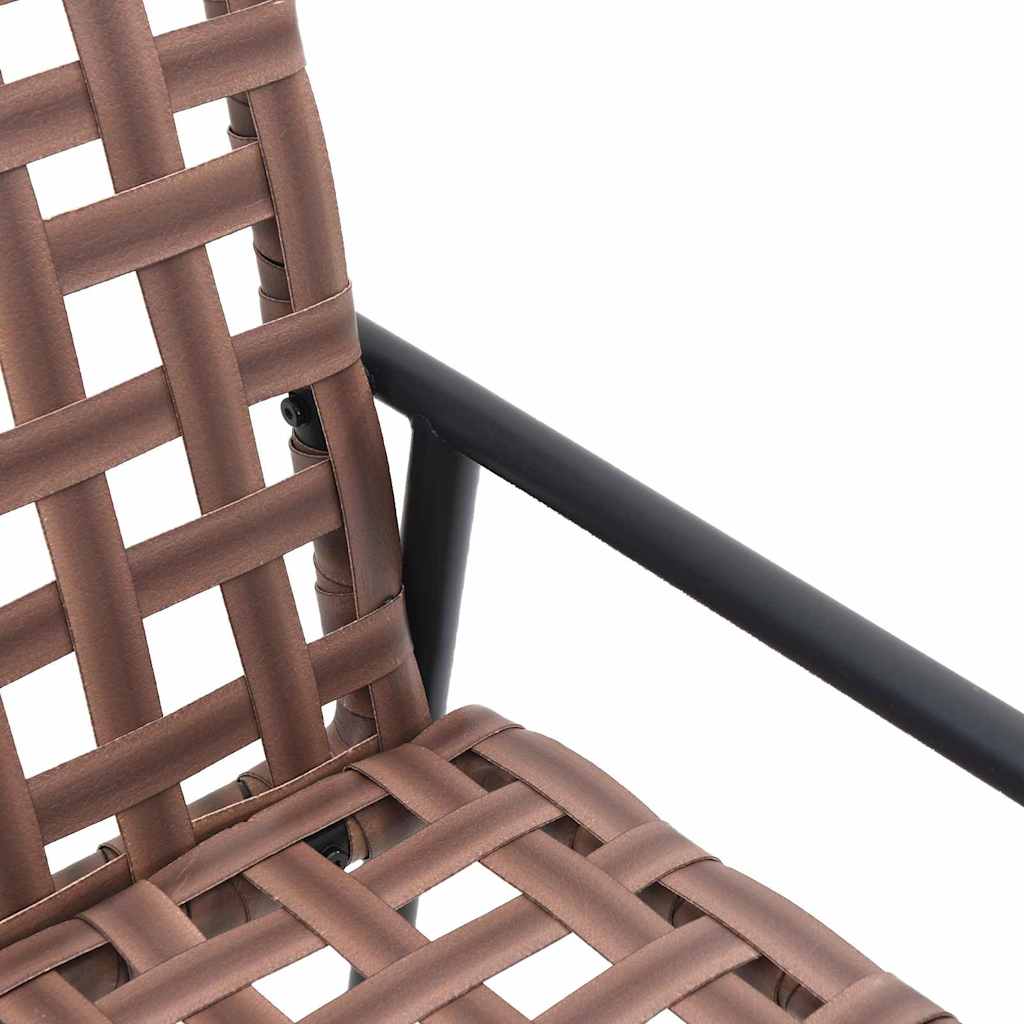 Garten Essgruppe 4 pcs Braun Poly-Rattan