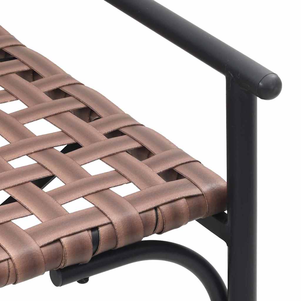 Garten Essgruppe 4 pcs Braun Poly-Rattan